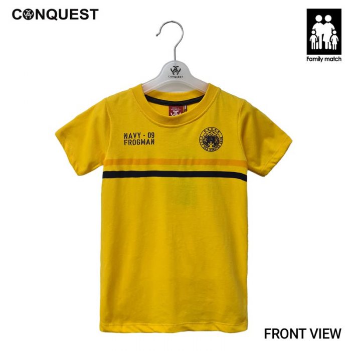 CONQUEST ONLINE KIDS CLOTHES NACY-09 FRGOMAN TEE IN YELLOW MALAYSIA