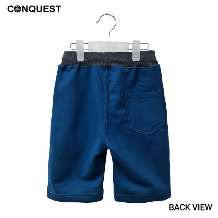 Kids Pants CONQUEST KIDS BASIC SHORT PANT Blue Colour Side View