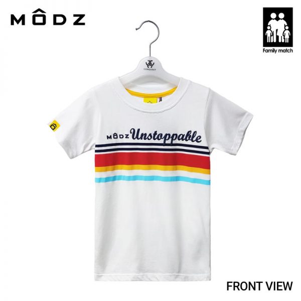 ONLINE MODZ KIDS CLOTHES UNSTOPPABLE STRIPE TEE IN WHITE MALAYSIA