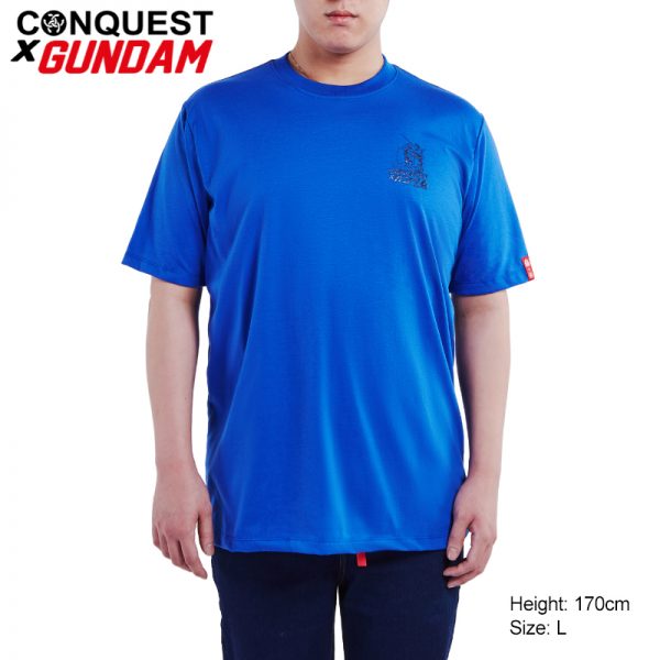 Conquest T Shirt CONQUEST X GUNDAM MEN GUNDAM RX-78-2 LOGO TEE FRONT VIEW