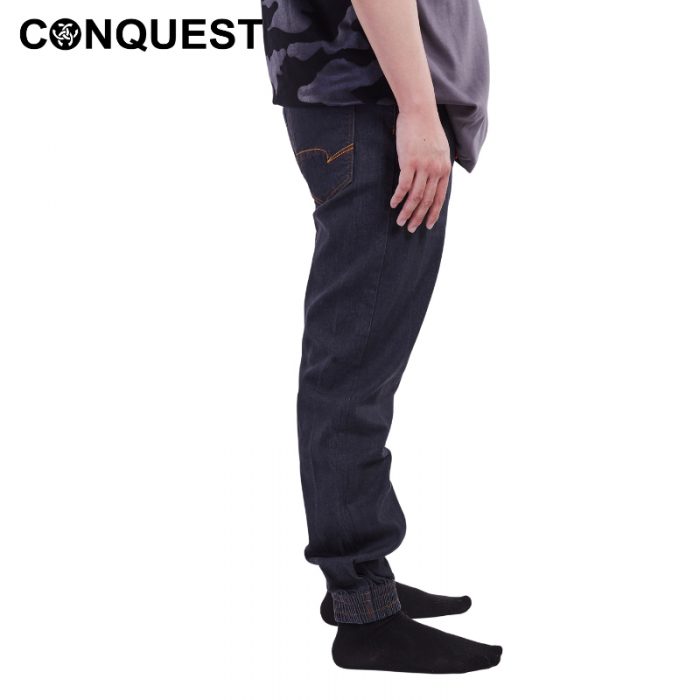 Men Jogger Pants Malaysia CONQUEST MEN PREMIUM BASIC JOGGER LONG JEANS In Grey Side View