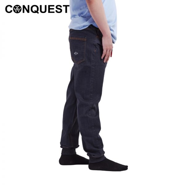 Men Jogger Pants Malaysia CONQUEST MEN PREMIUM JOGGER LONG JEANS In Grey Side View