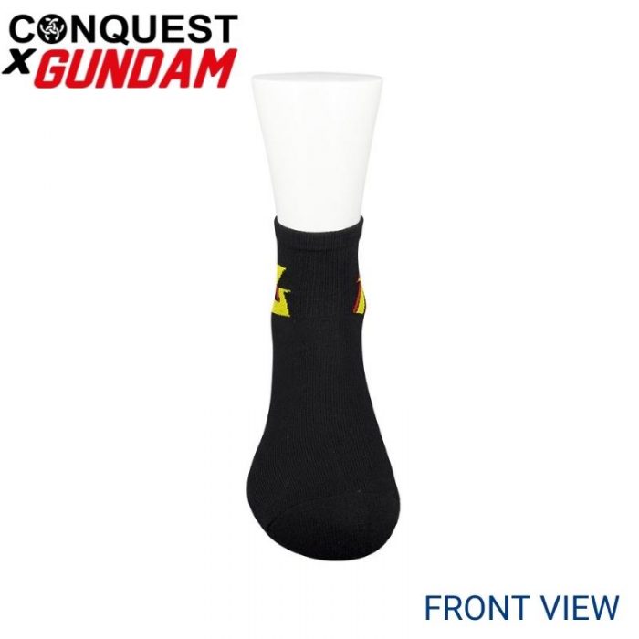 CONQUEST X GUNDAM SPORT SOCKS (1 pair pack) Black