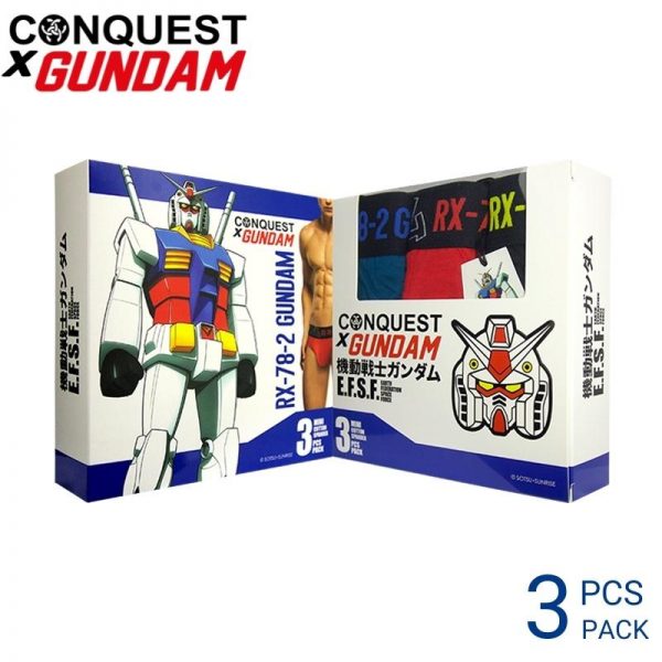 CONQUEST X GUNDAM RX-78-2 MEN'S MINI UNDERWEAR (3 pcs pack)