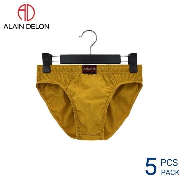 ALAIN DELON MEN MINI EXTRA SIZE (5 pcs pack) Underwear in Yellow