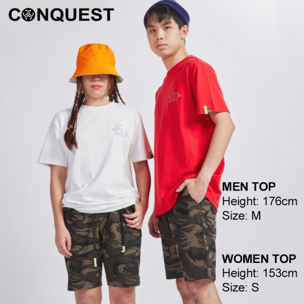 Men Shirt Malaysia CONQUEST MEN LIMITED PREMIUM TEE In White And Red Colour