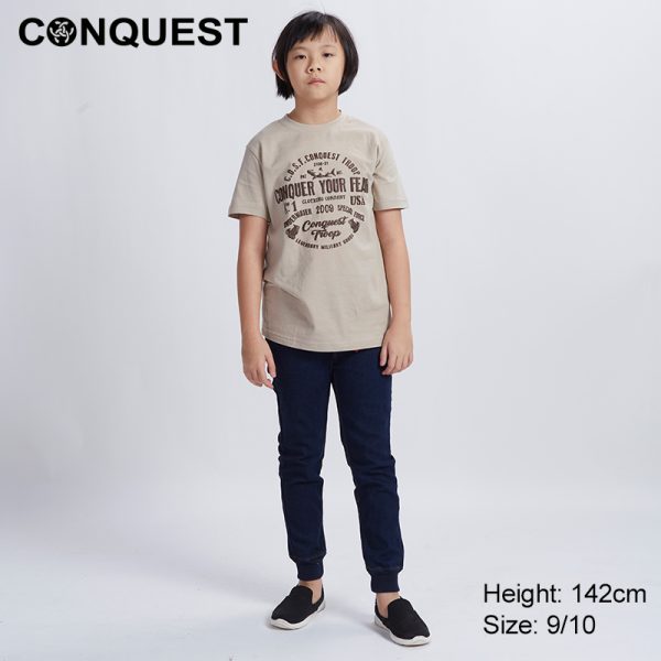 CONQUEST KIDS CLOTHES CUSF CONQUEST TROOP TEE ONLINE IN BROWN KID STANDING MALAYSIA