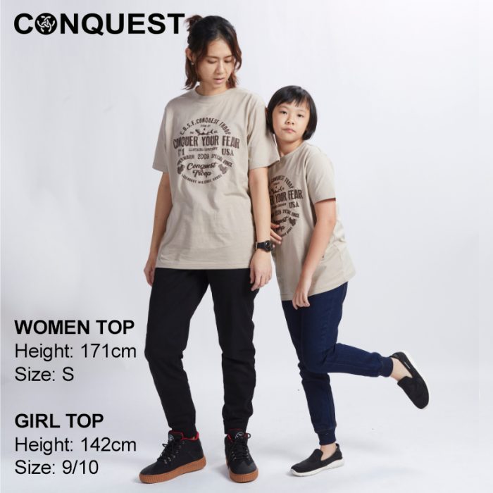 CONQUEST KIDS CLOTHES CUSF CONQUEST TROOP TEE ONLINE IN BROWN MALAYSIA