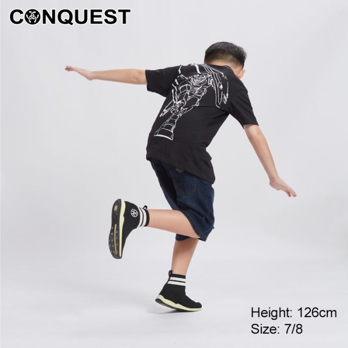 CONQUEST X GUNDAM KIDS CLOTHES RX-78-2 HAND DRAWN GRAPHIC TEE BACK VIEW ONLINE MALAYSIA