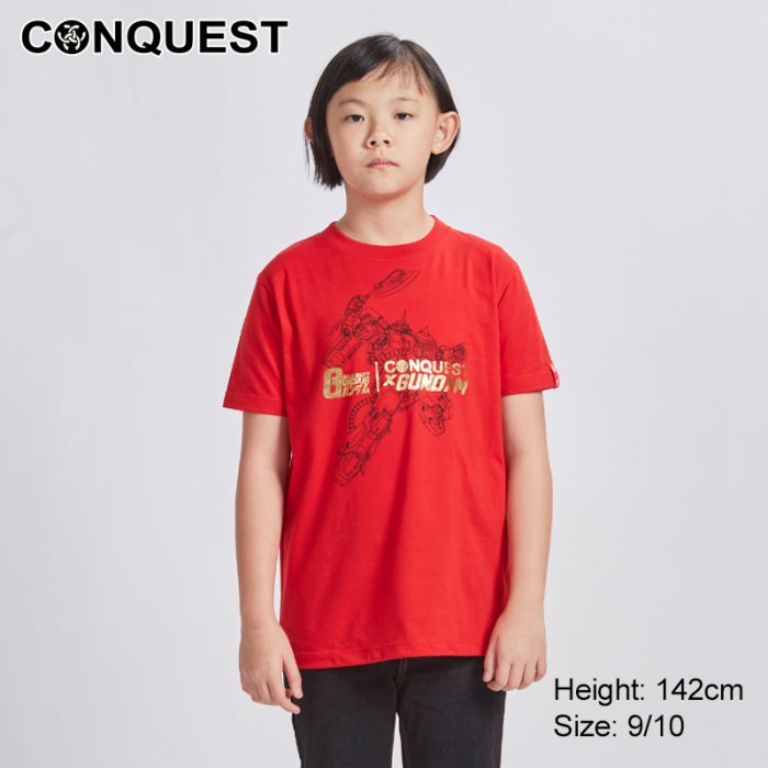 CONQUEST X GUNDAM KIDS CLOTHES ZAKU OUTLINE TEE ONLINE IN RED MALAYSIA