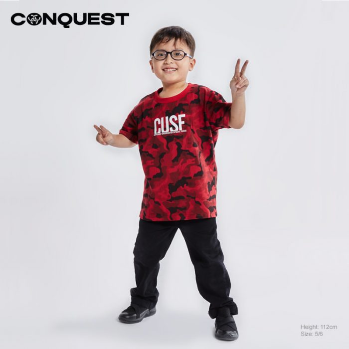 CONQUEST KIDS ONLINE CLOTHES CUSF CAMO FULL PRINT TEE MALAYSIA