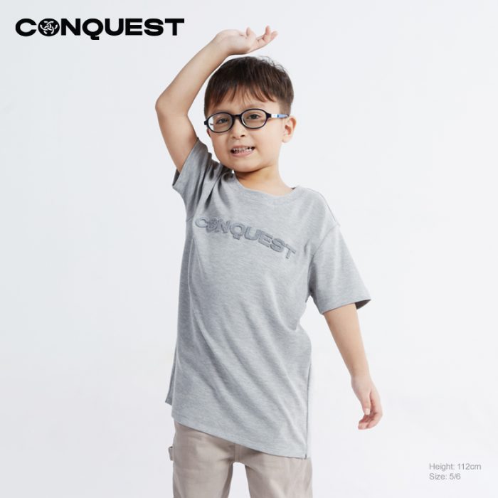 CONQUEST KIDS CLOTHES TOOTHBRUSH EMBROIDERY LOGO TEE ONLINE MALAYSIA