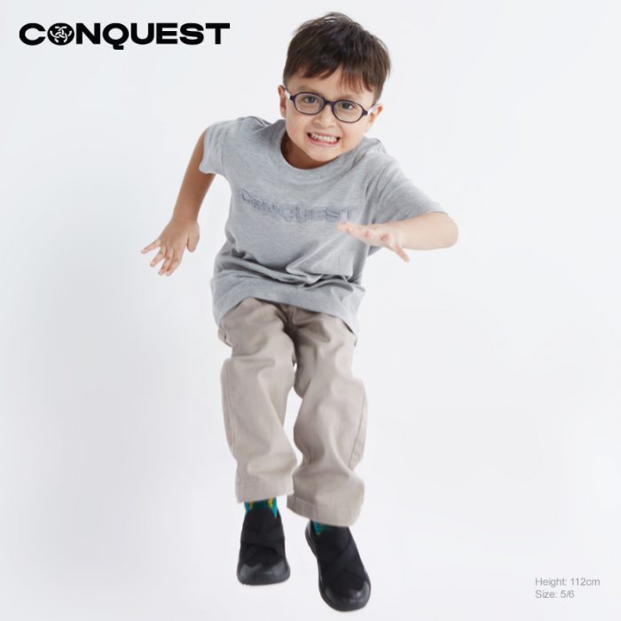 CONQUEST KIDS CLOTHES TOOTHBRUSH EMBROIDERY LOGO TEE ONLINE KID JUMPING MALAYSIA