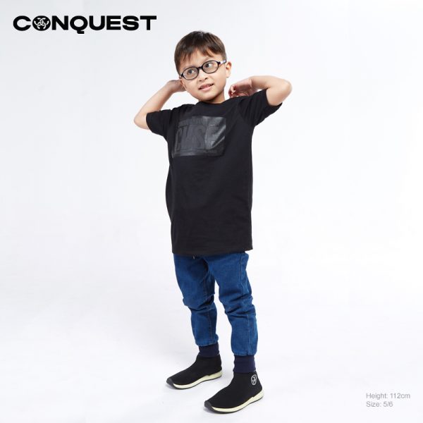 ONLINE CLOTHES CONQUEST KIDS CUSF RUBBER LOGO BOX GRAPHIC TEE MALAYSIA