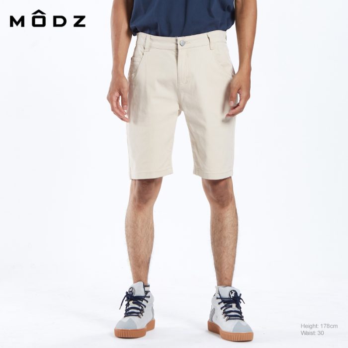 MODZ CHINO MEN SHORT PANT IN BEIGE FRONT VIEW
