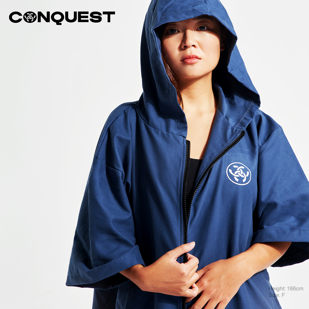 CONQUEST UNISEX FREE SIZE PONCHO IN BLUE COLOUR