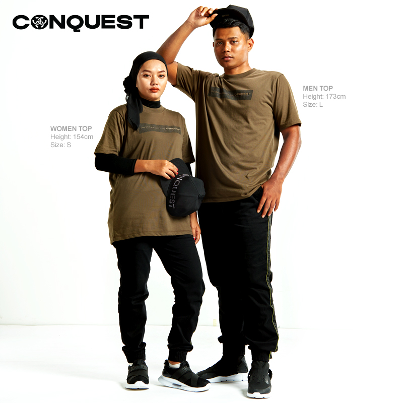 CONQUEST MEN THE ULTIMATE SPIRIT IN LIFE TEE SHIRT IN A.GREEN COLOUR