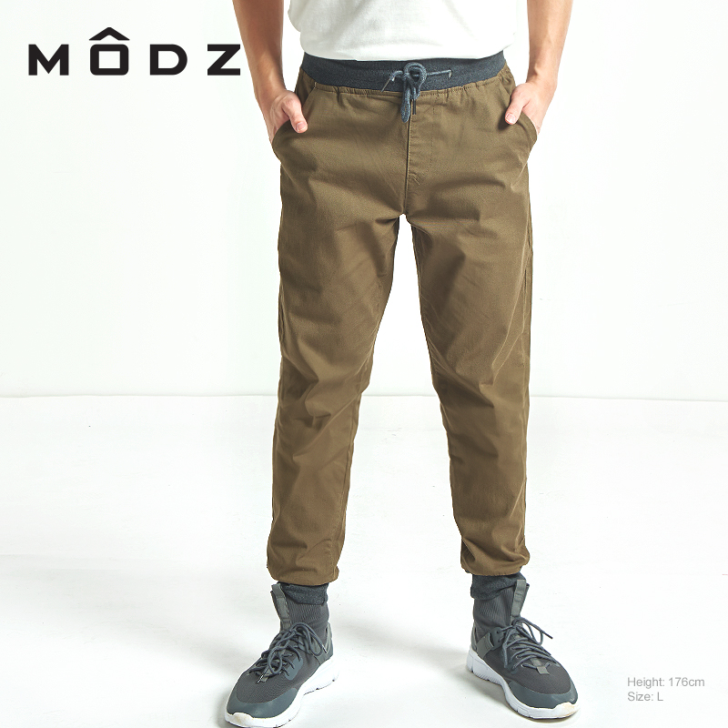 Hat and Beyond Mens Casual Twill Jogger Pants Harem Elastic Stretch Chinos